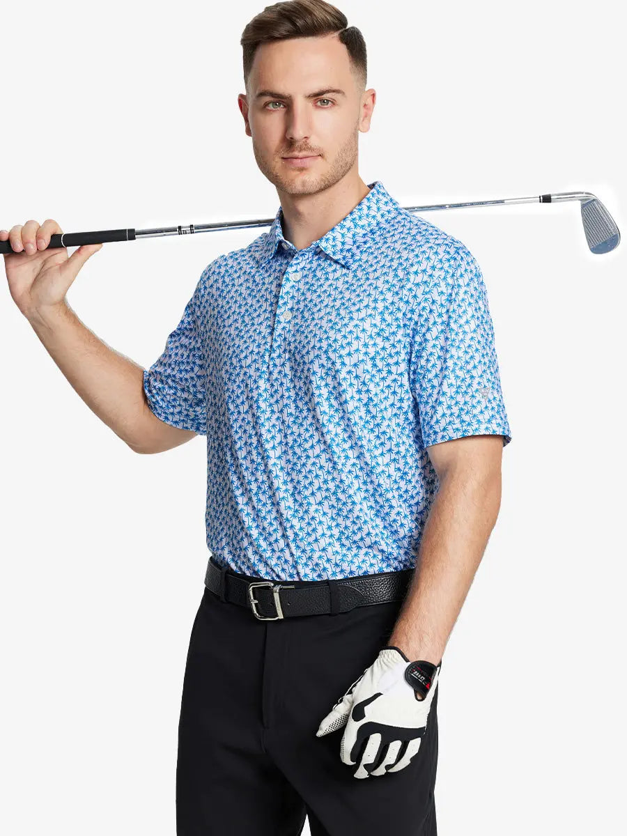 Men's Quick-Dry Printed Golf Polo Shirt – view 22