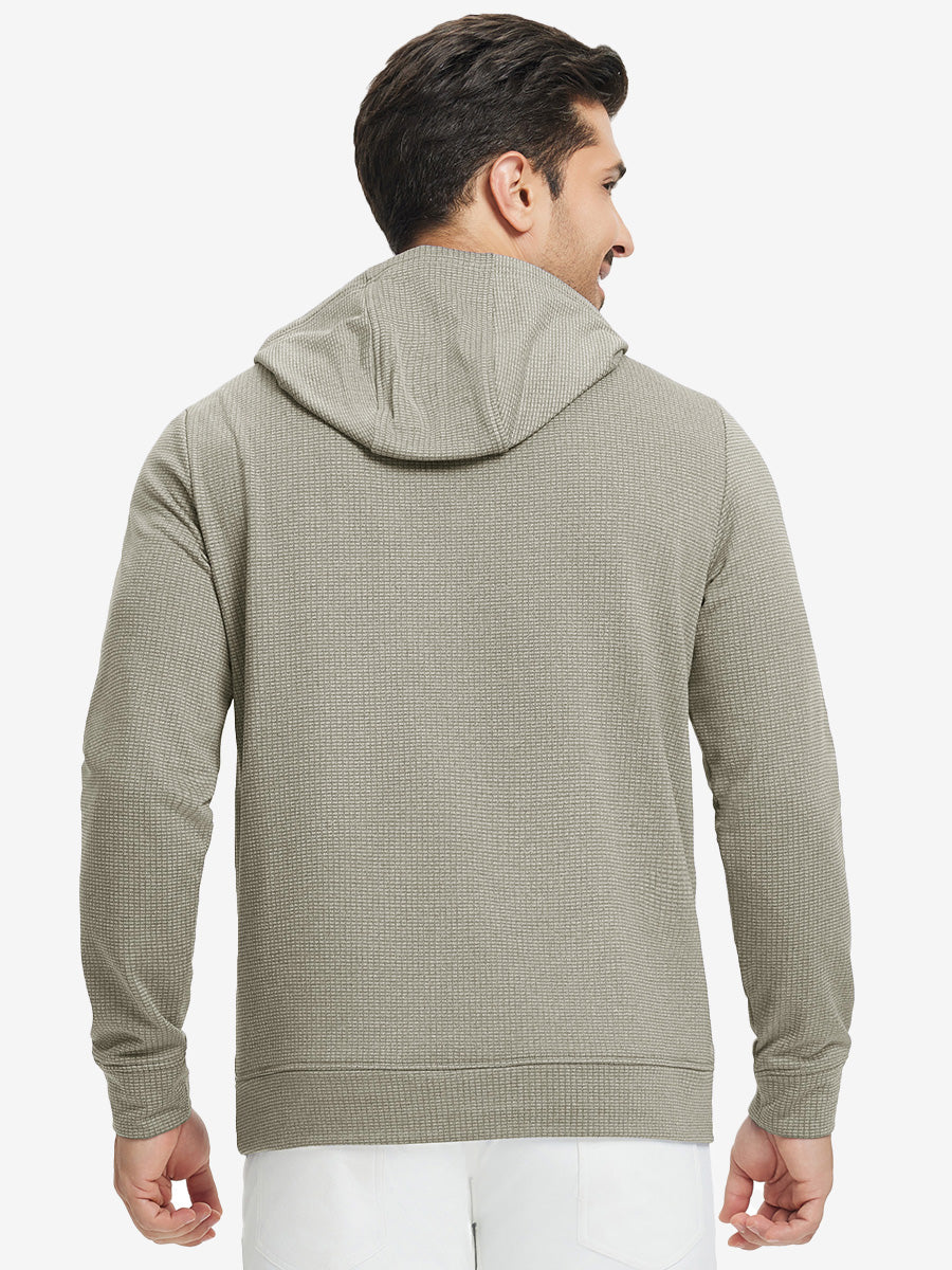 Men's Grid Fleece Lined Pullover Hoodie – view 3