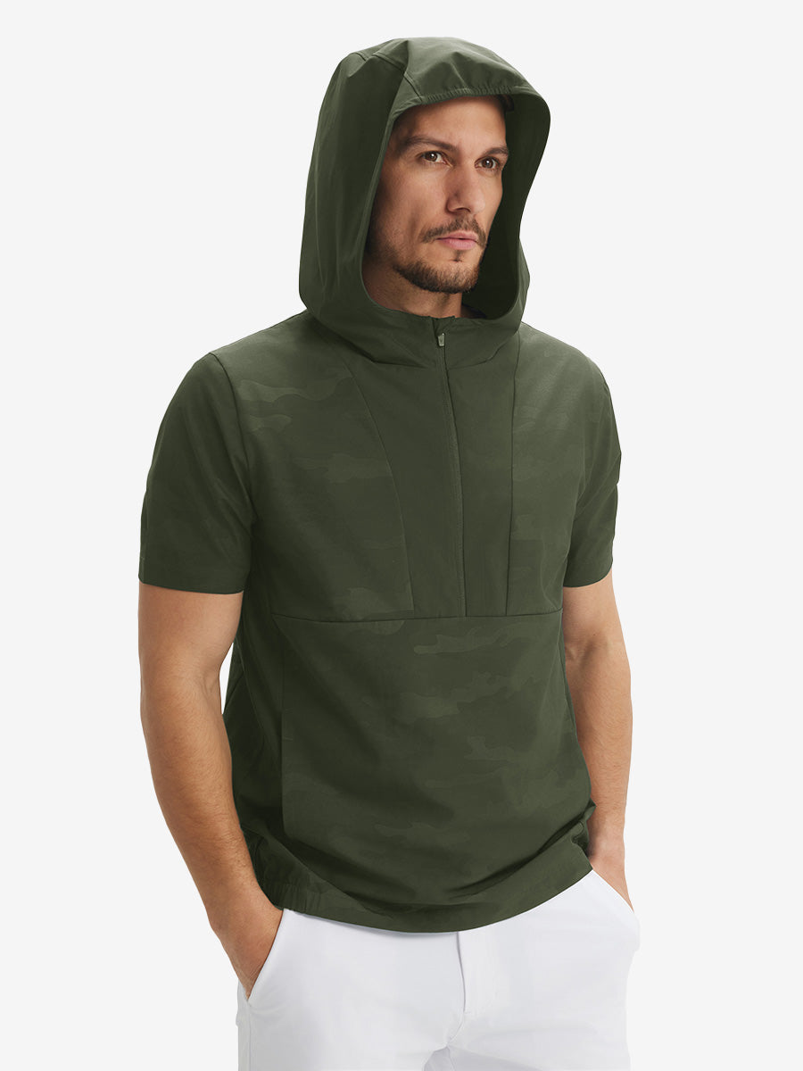 Men's Short Sleeve Quarter Zip Hoodie – view 18
