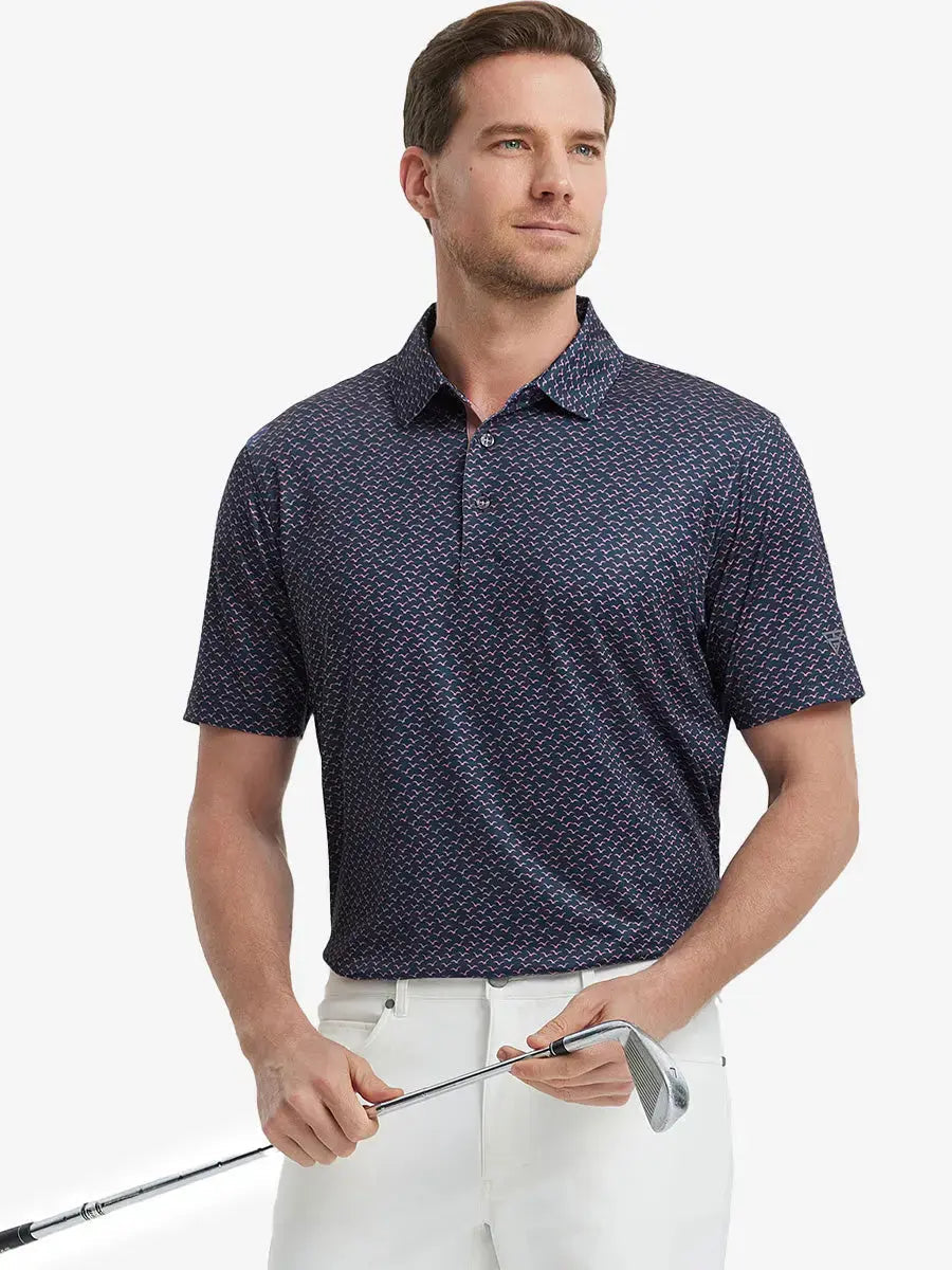 Men's Printed Performance Golf Polo Shirt – view 21