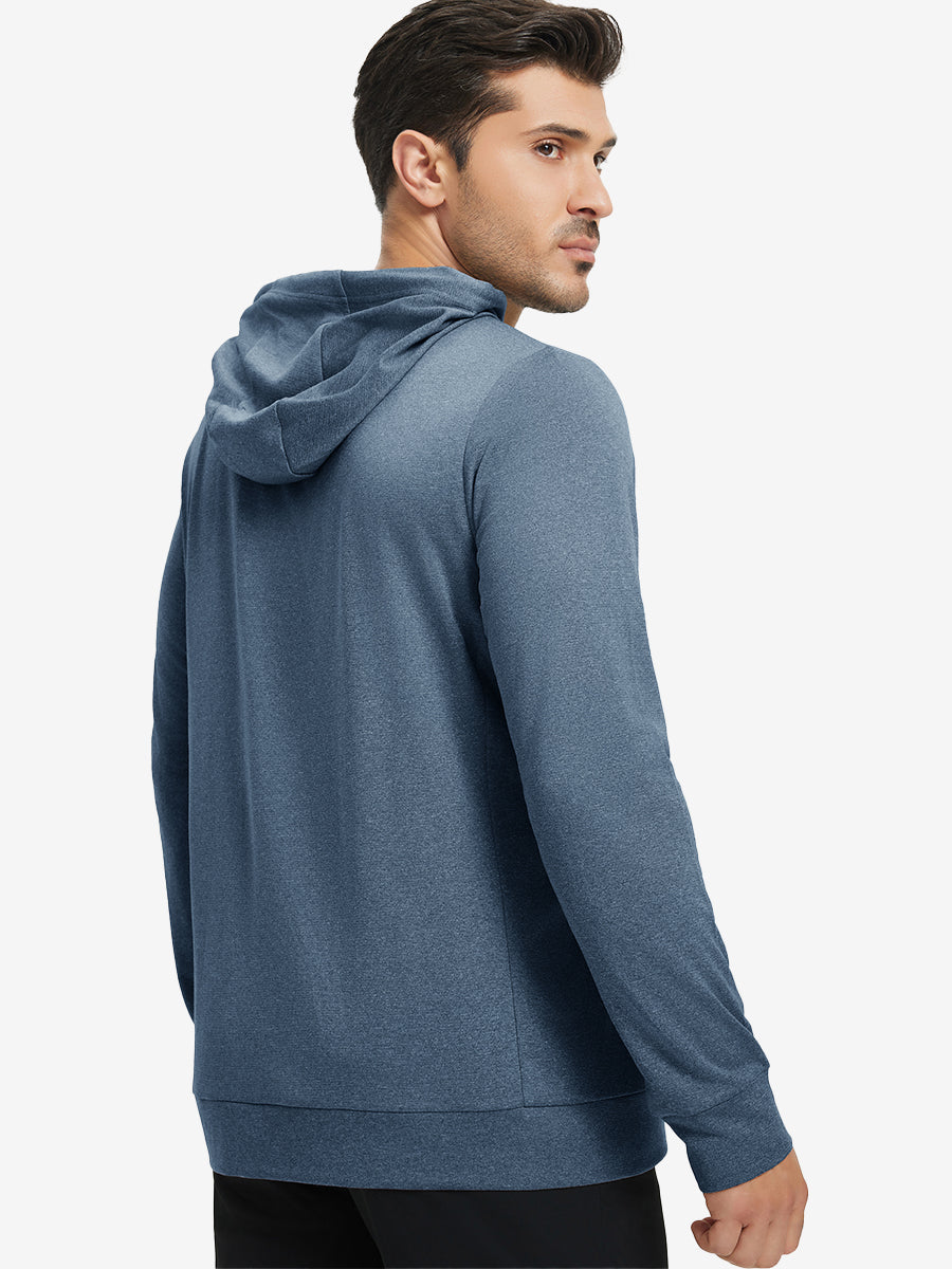 Men's Heather Pullover Hoodie with Two Pockets – view 10