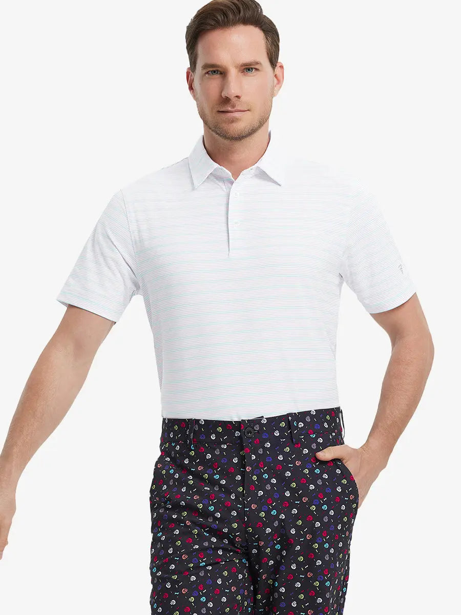 Men's Striped Golf Polo Shirt – view 39