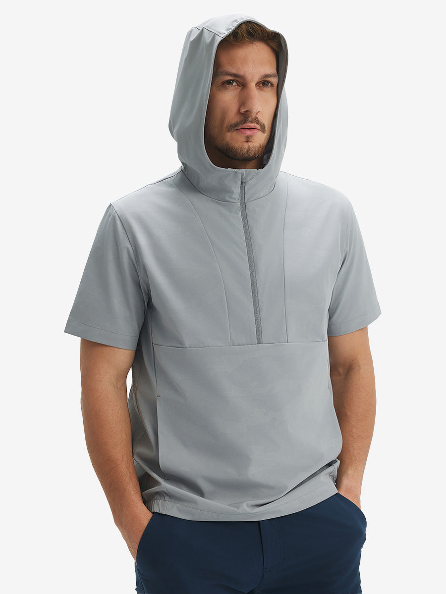 Men's Short Sleeve Quarter Zip Hoodie – view 32
