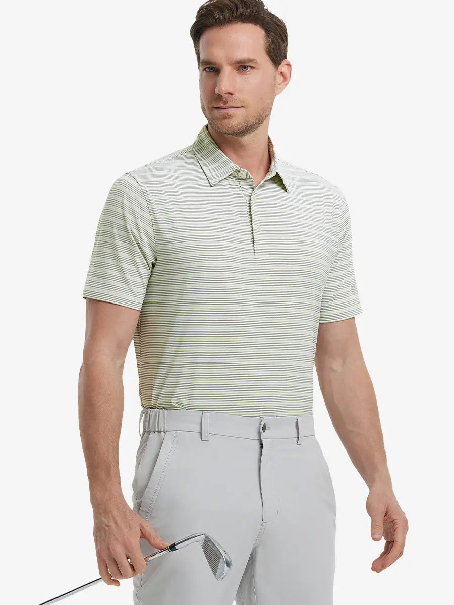 Men's Striped Golf Polo Shirt – view 81