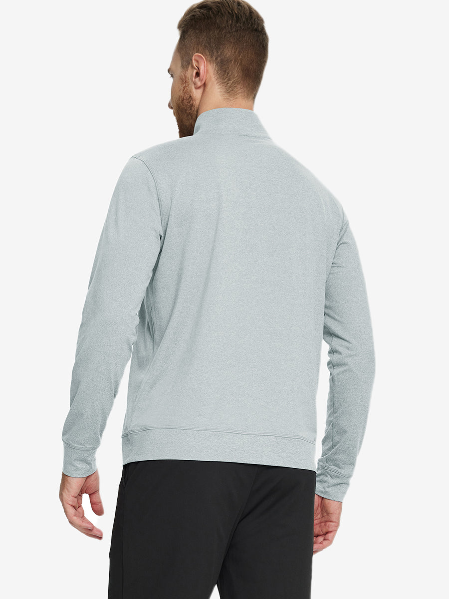 Men's Melange Quarter Zip Pullover – view 21