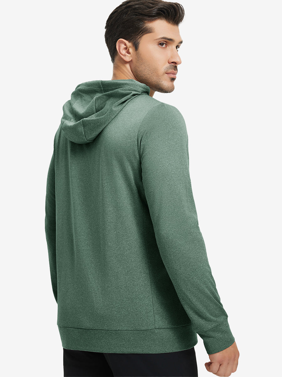 Men's Heather Pullover Hoodie with Two Pockets – view 58