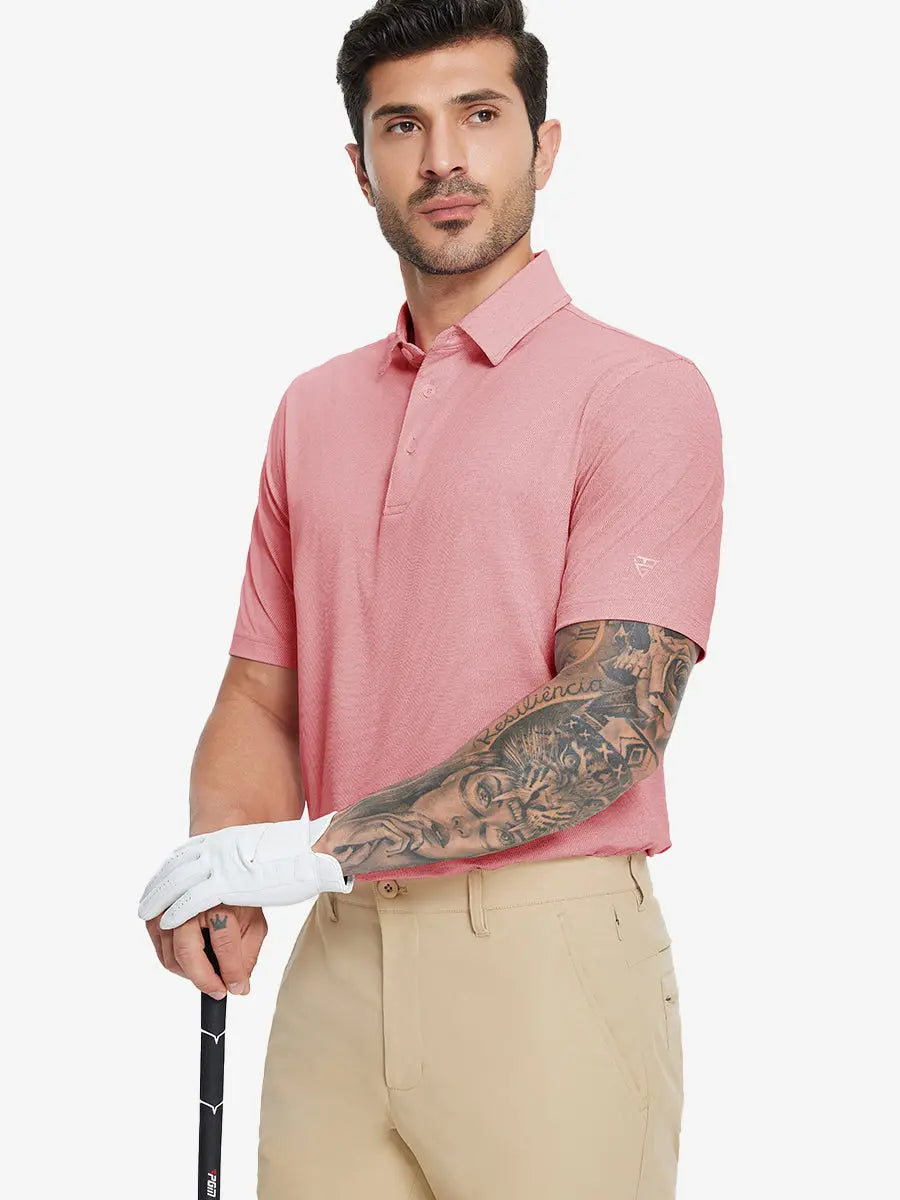 Men's Stretch Heather Golf Polo Shirt – view 10