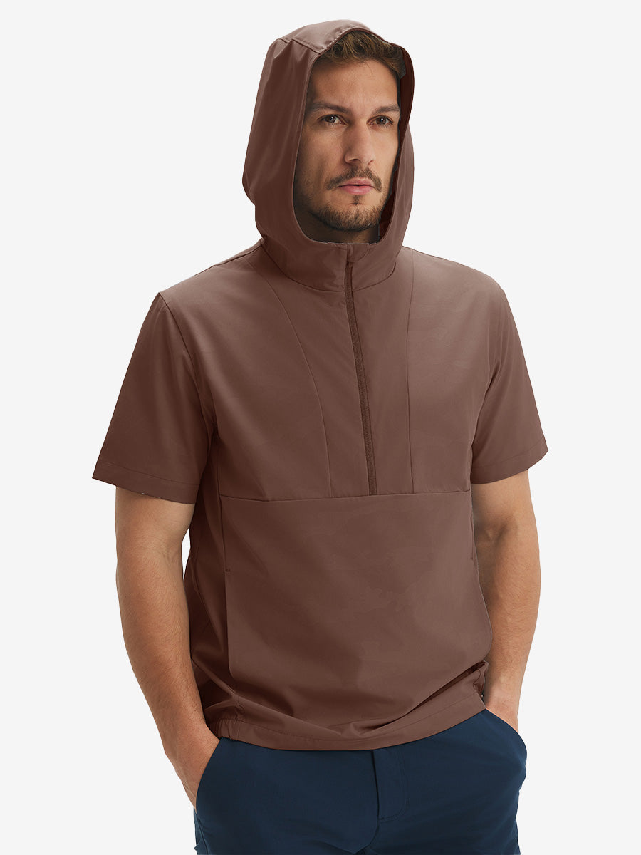 Men's Short Sleeve Quarter Zip Hoodie – view 25