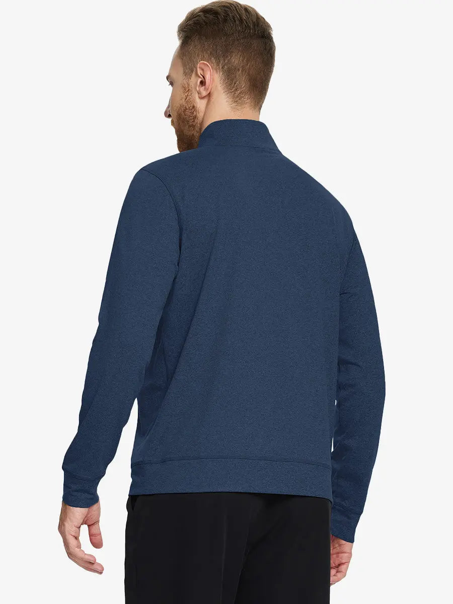 Men's Melange Quarter Zip Pullover – view 40
