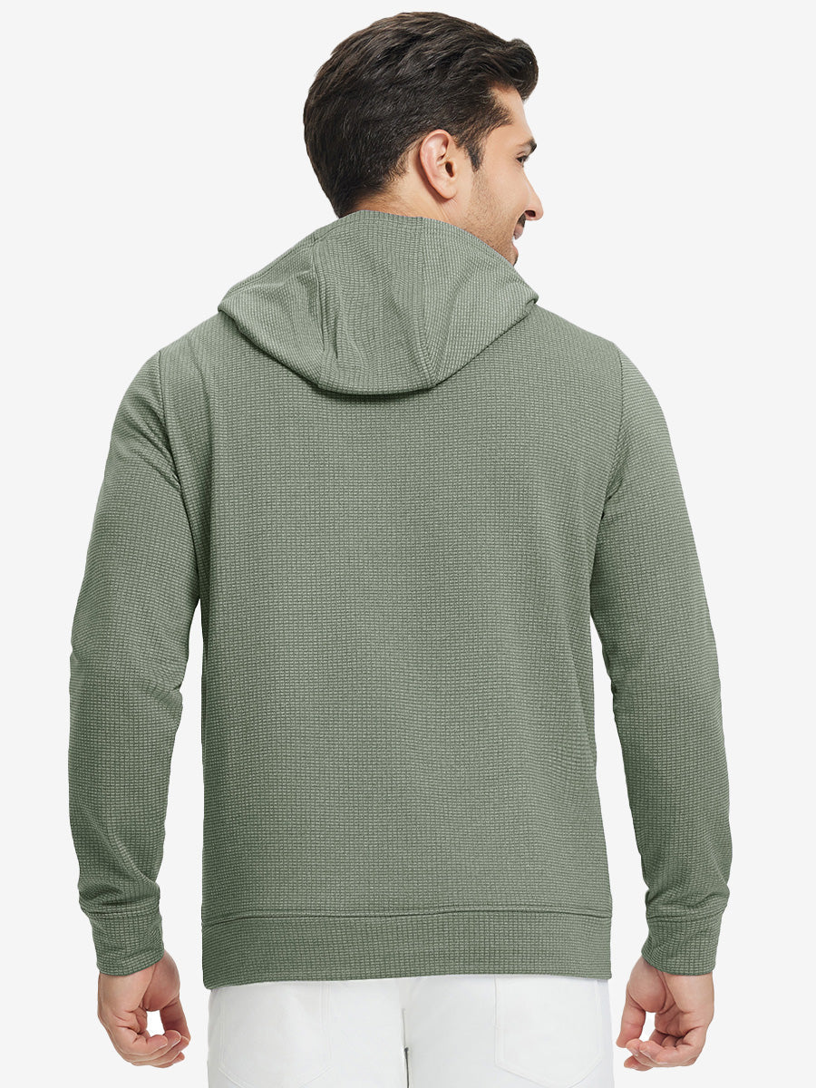 Men's Grid Fleece Lined Pullover Hoodie – view 21