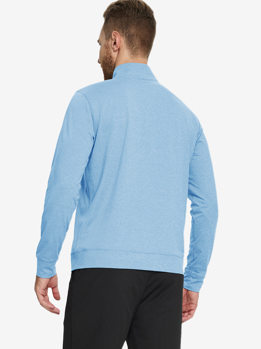 Men's Melange Quarter Zip Pullover – view 39