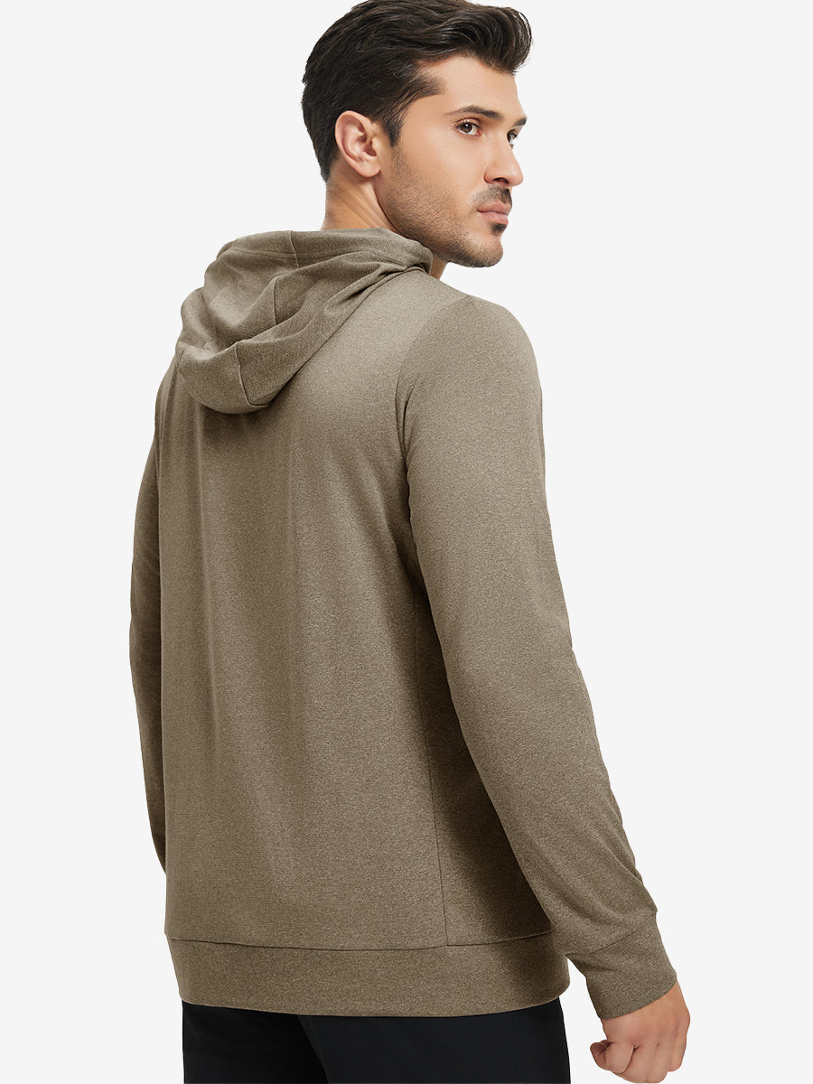 Men's Heather Pullover Hoodie with Two Pockets – view 70