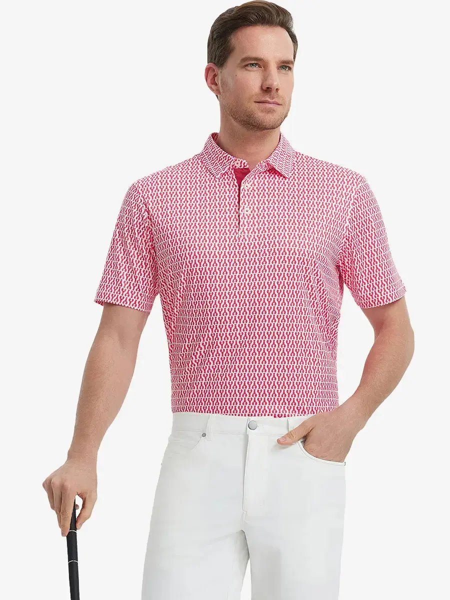 Men's Printed Golf Polo Shirt – view 9