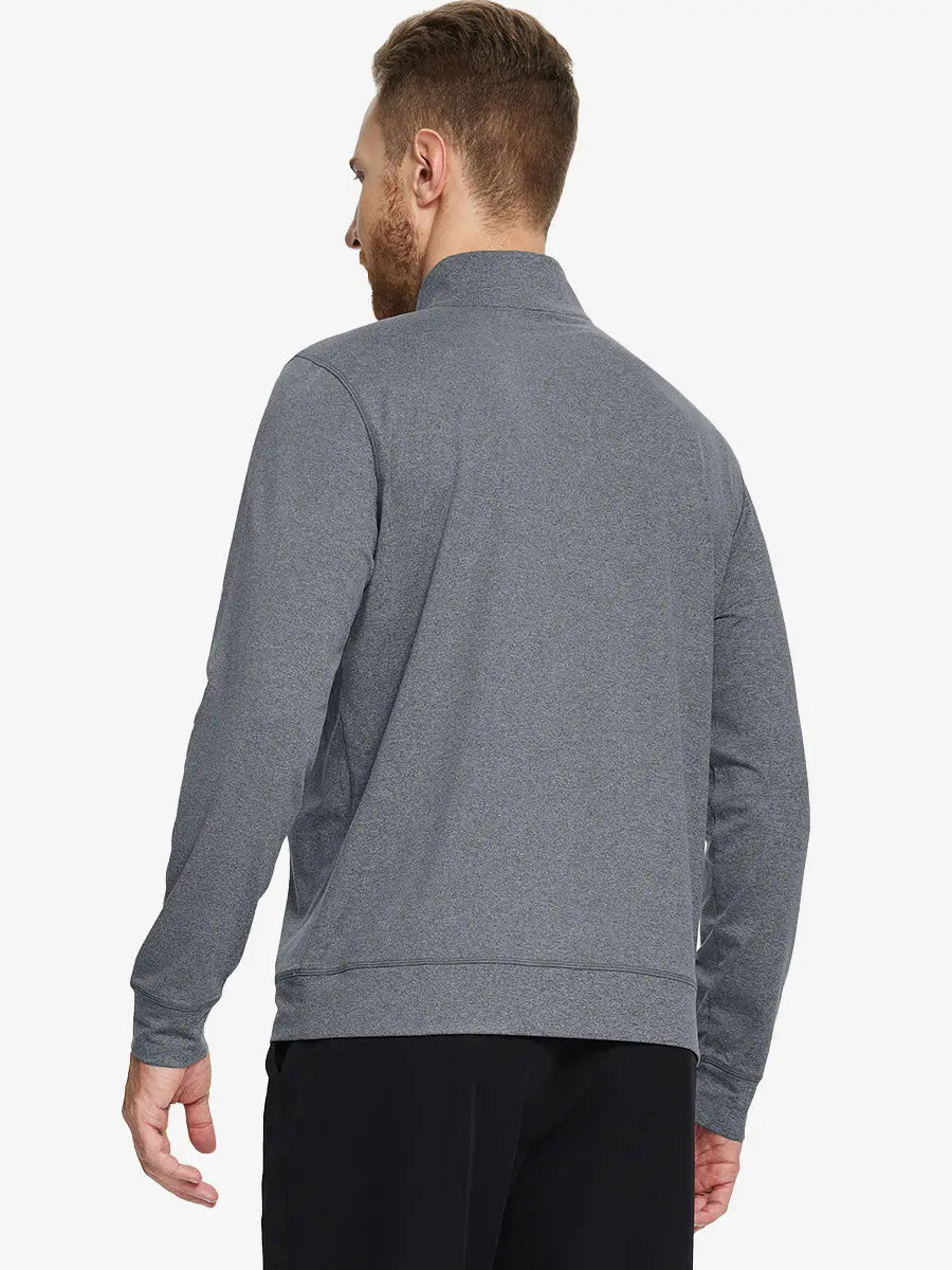 Men's Melange Quarter Zip Pullover – view 28