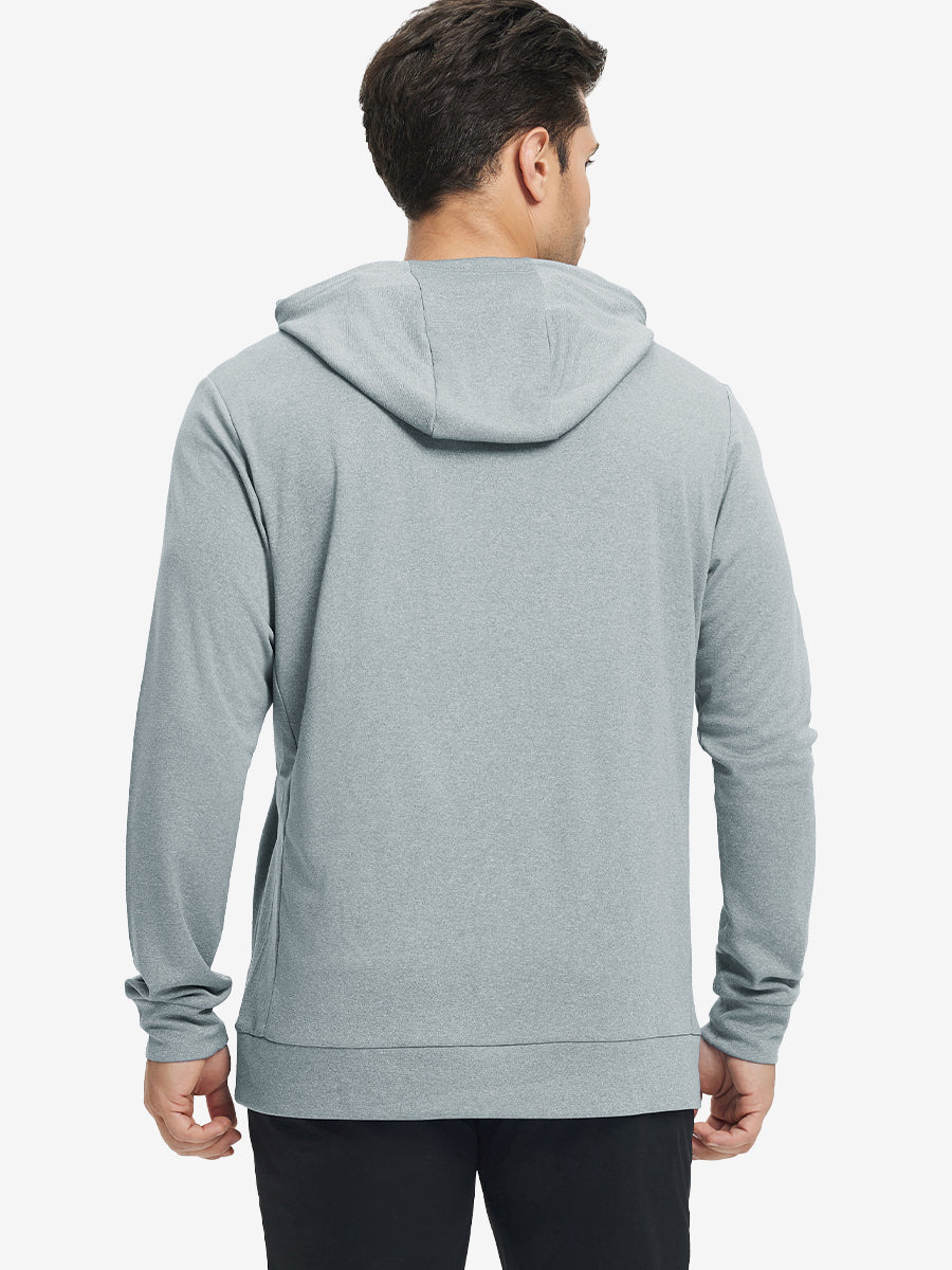 Men's Heather Pullover Hoodie with Two Pockets – view 5