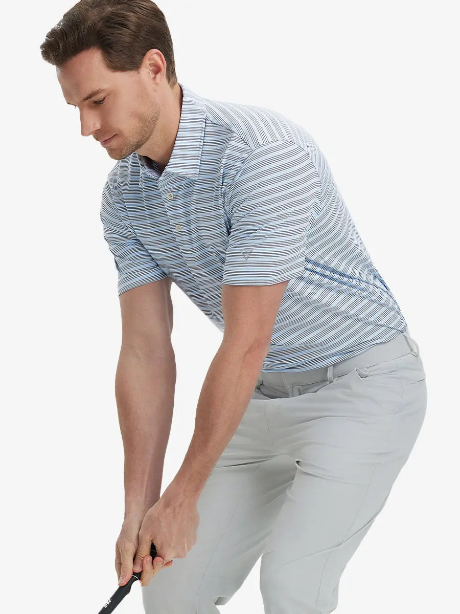 Men's Striped Golf Polo Shirt – view 63