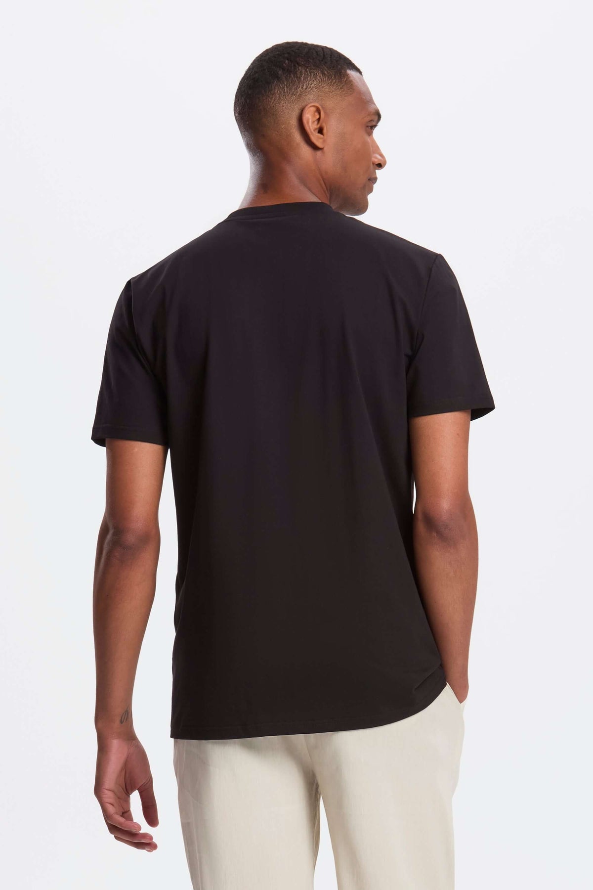 Men's Stretch Cotton Crew Neck T-Shirt – view 4