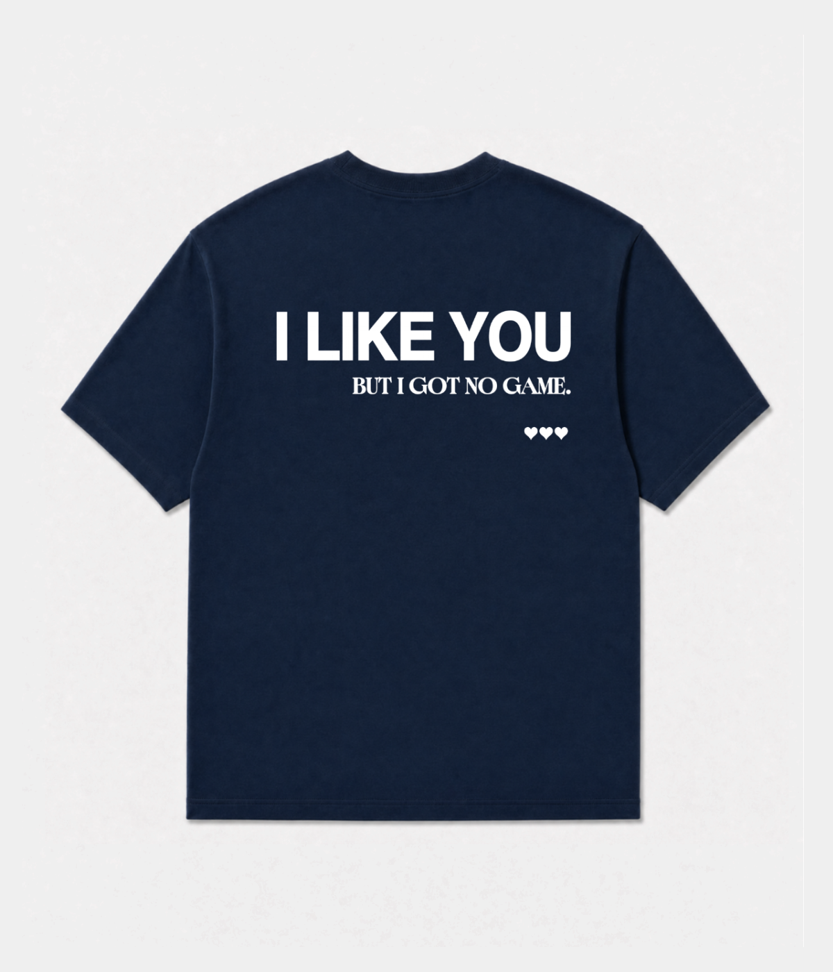 Men's Organic Cotton Slogan T-Shirt – I Like You Message, Soft Pure Organic Cotton, Standard Fit | Five Colours