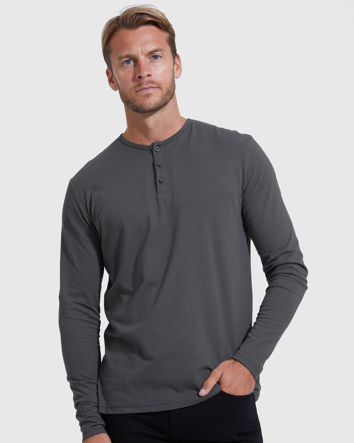 Men's Long Sleeve Henley 3-Pack – view 4