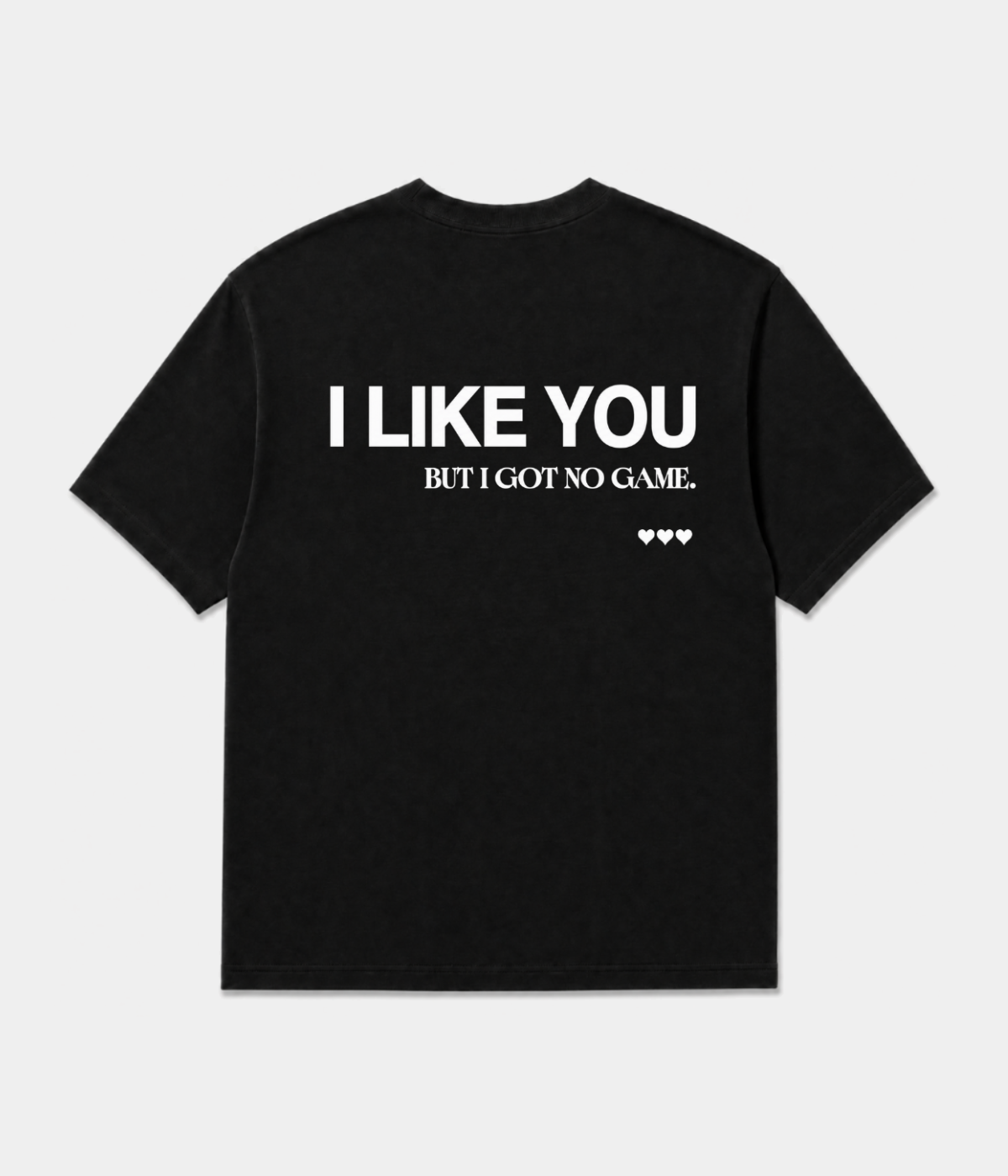 Men's Organic Cotton Slogan T-Shirt – I Like You Message, Soft Pure Organic Cotton, Standard Fit | Five Colours