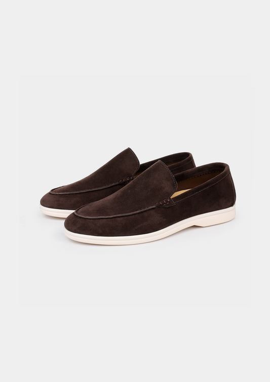Marina Men's Slip-On Loafers in Coffee – view 1