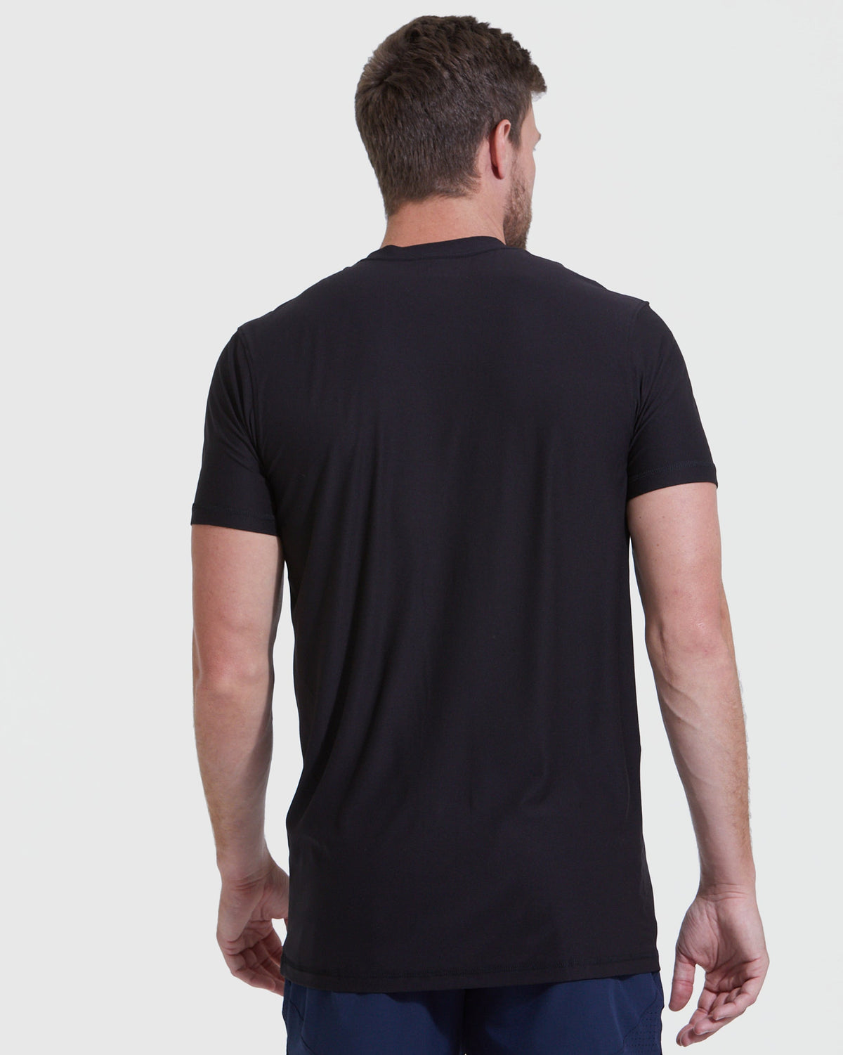 Men's Tall Active Crew T-Shirt 3-Pack in Black – view 4
