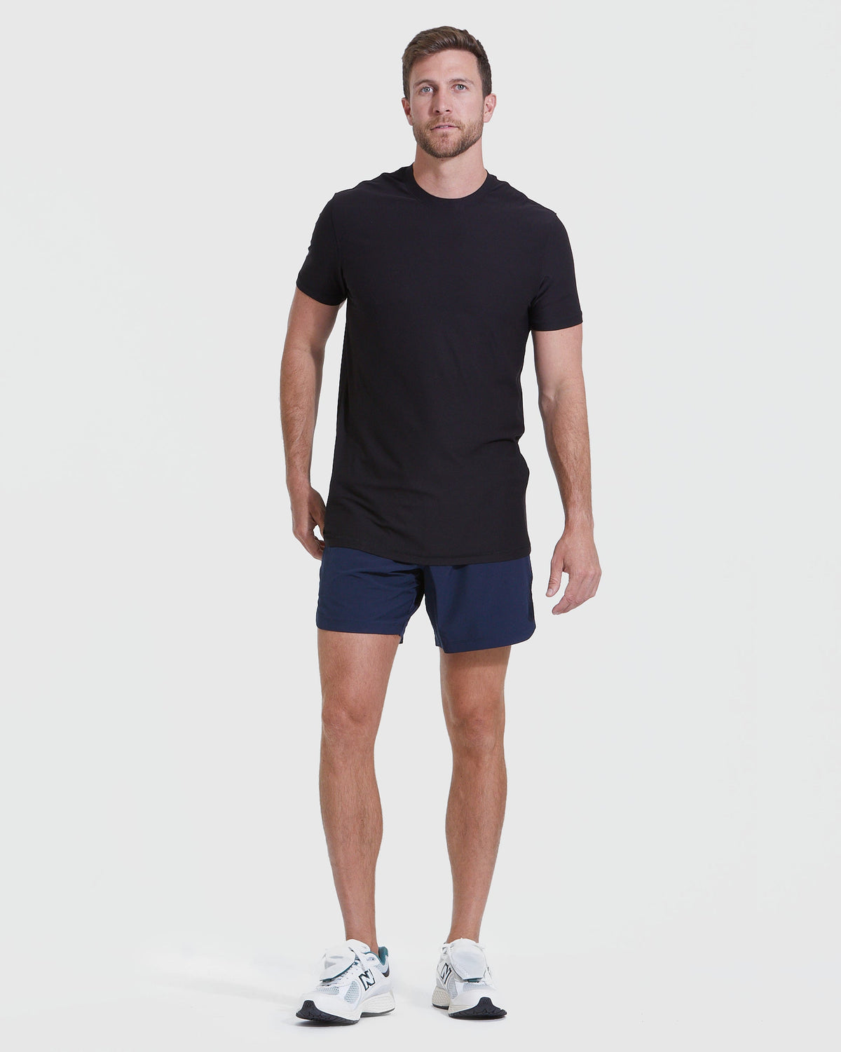 Men's Tall Active Crew T-Shirt 3-Pack in Black – view 3
