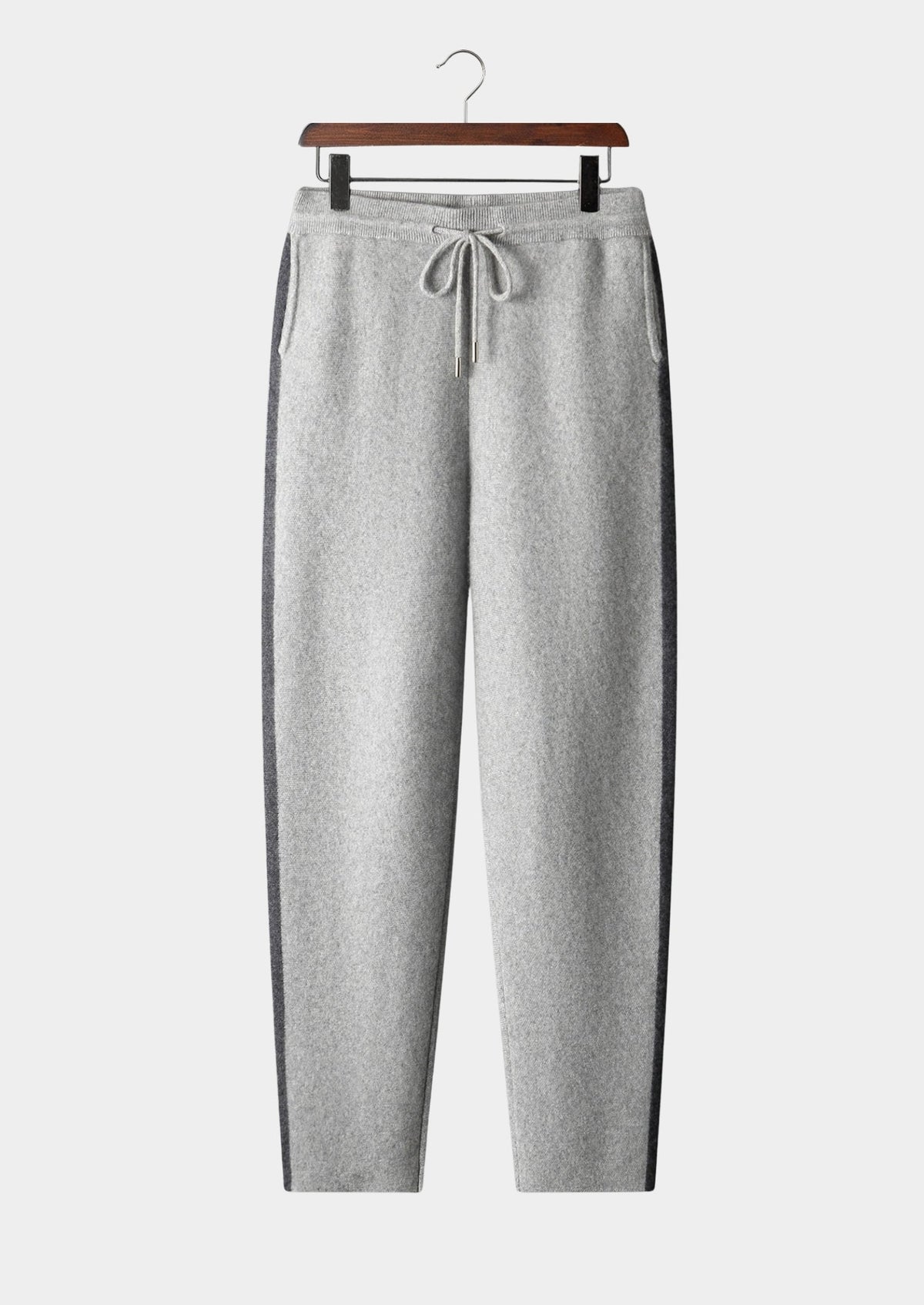 Men's Extra-Fine Merino Wool Striped Leisure Trousers – view 1