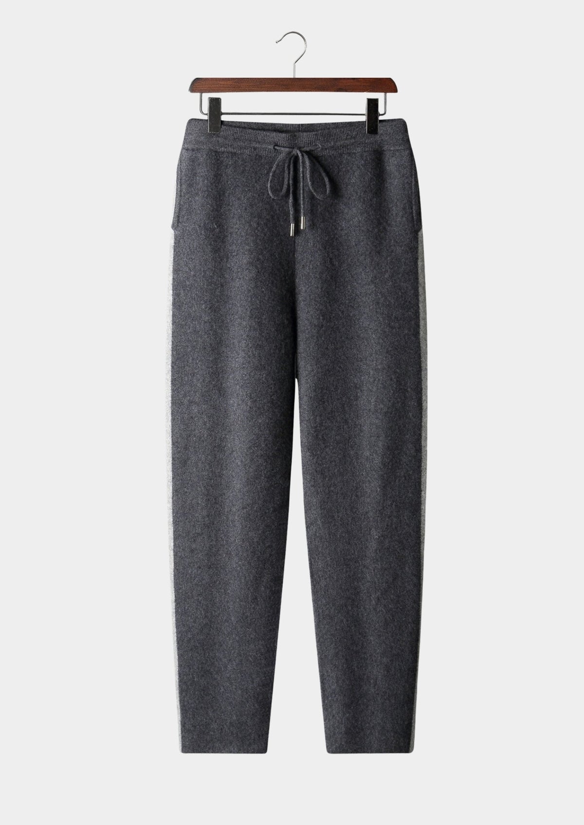 Men's Extra-Fine Merino Wool Striped Leisure Trousers – view 13