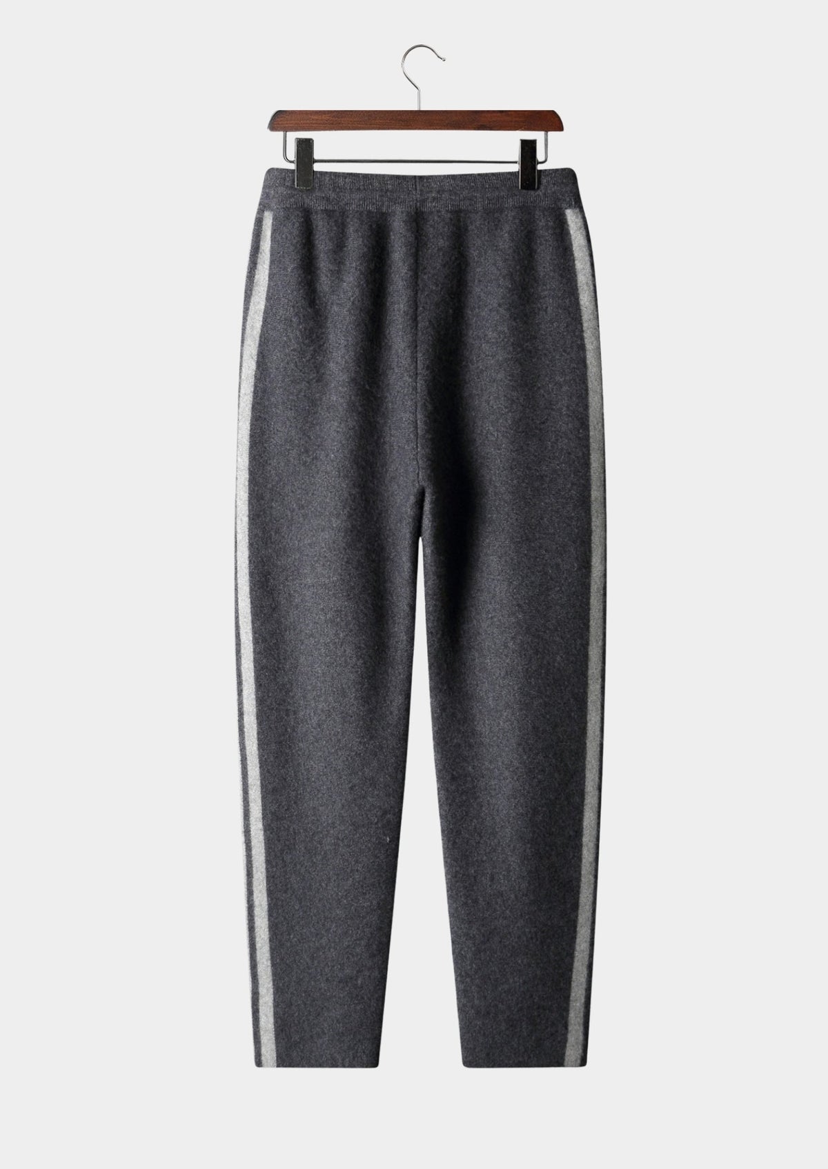 Men's Extra-Fine Merino Wool Striped Leisure Trousers – view 14
