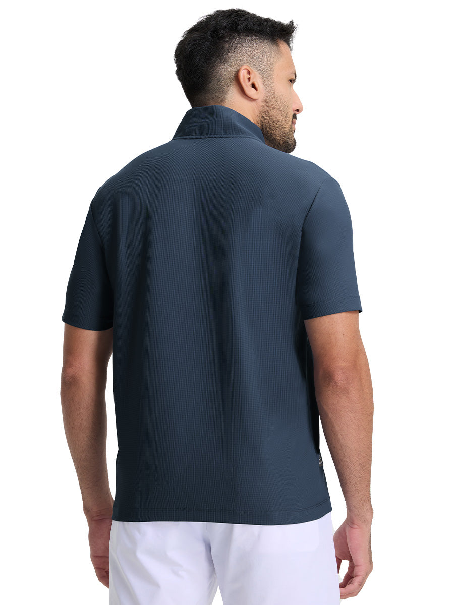 Men's Waffle Texture Quarter Zip Pullover – view 11