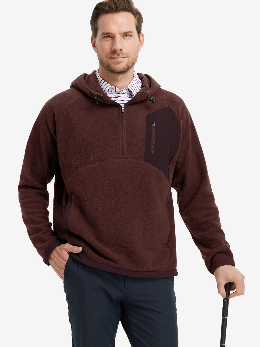 Men's Polar Fleece Quarter Zip Hoodie – view 9