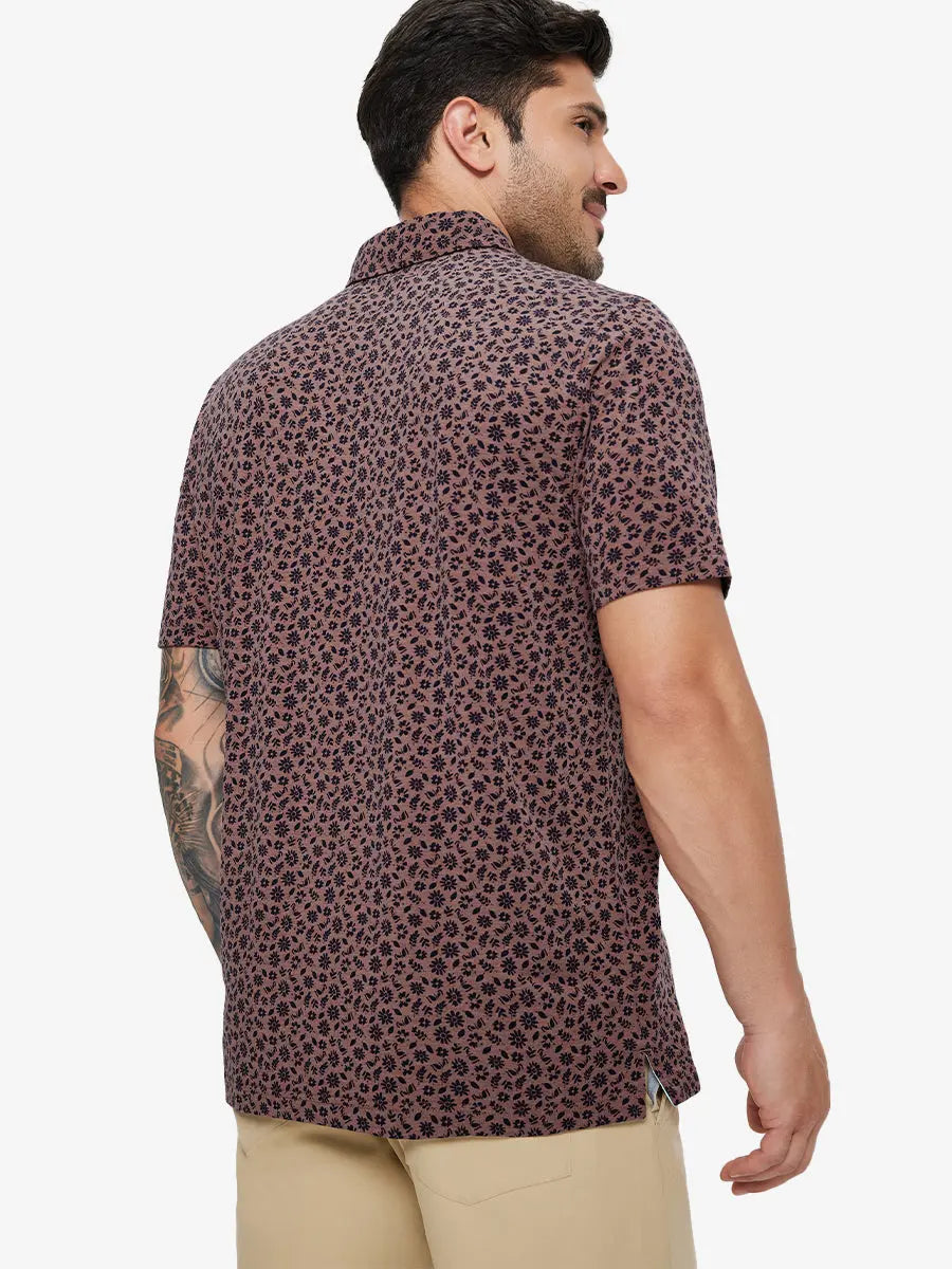 Men's Heather Print Golf Polo Shirt – view 17