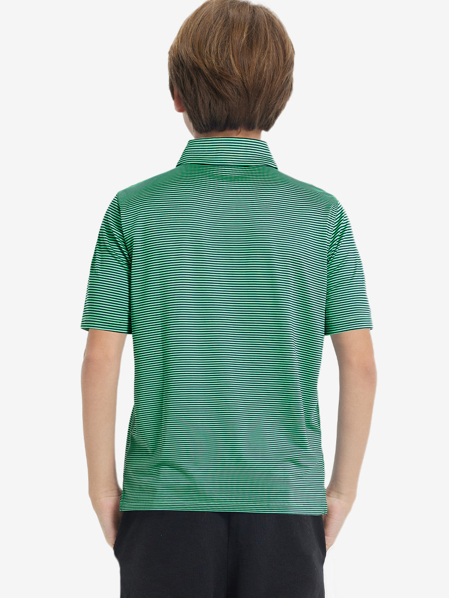 Youth Striped Performance Polo Shirt – view 11