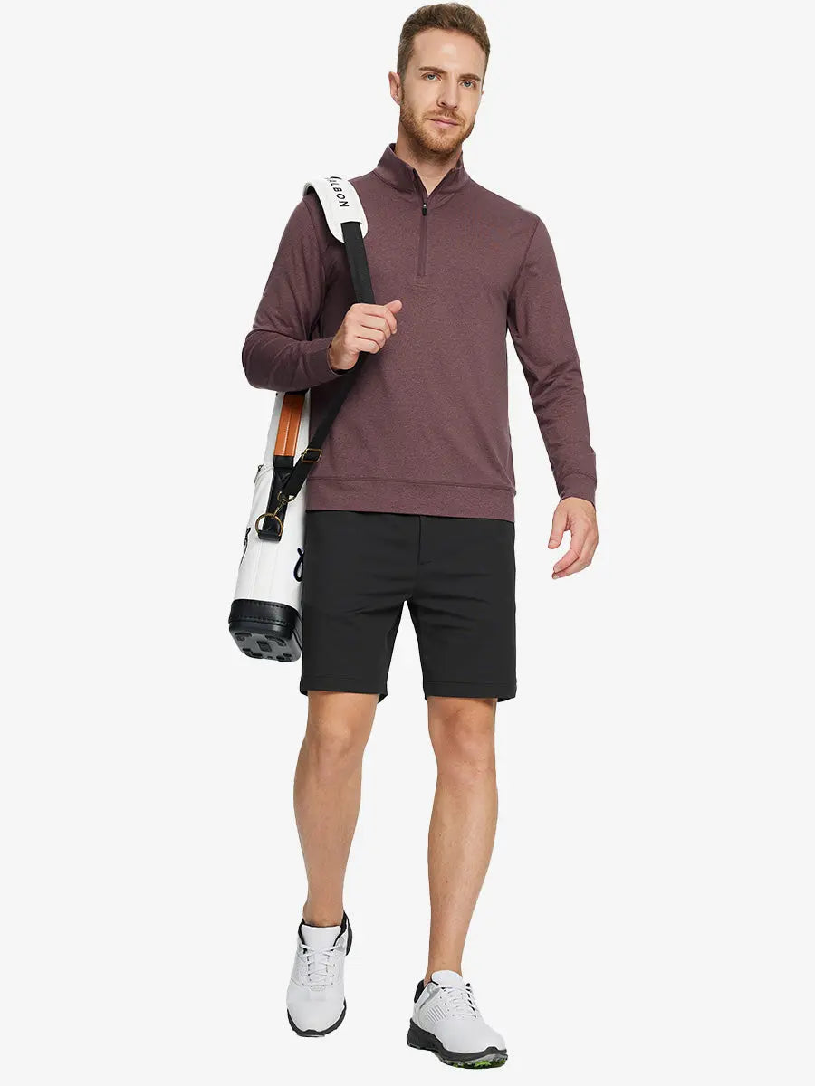 Men's Melange Quarter Zip Pullover – view 33