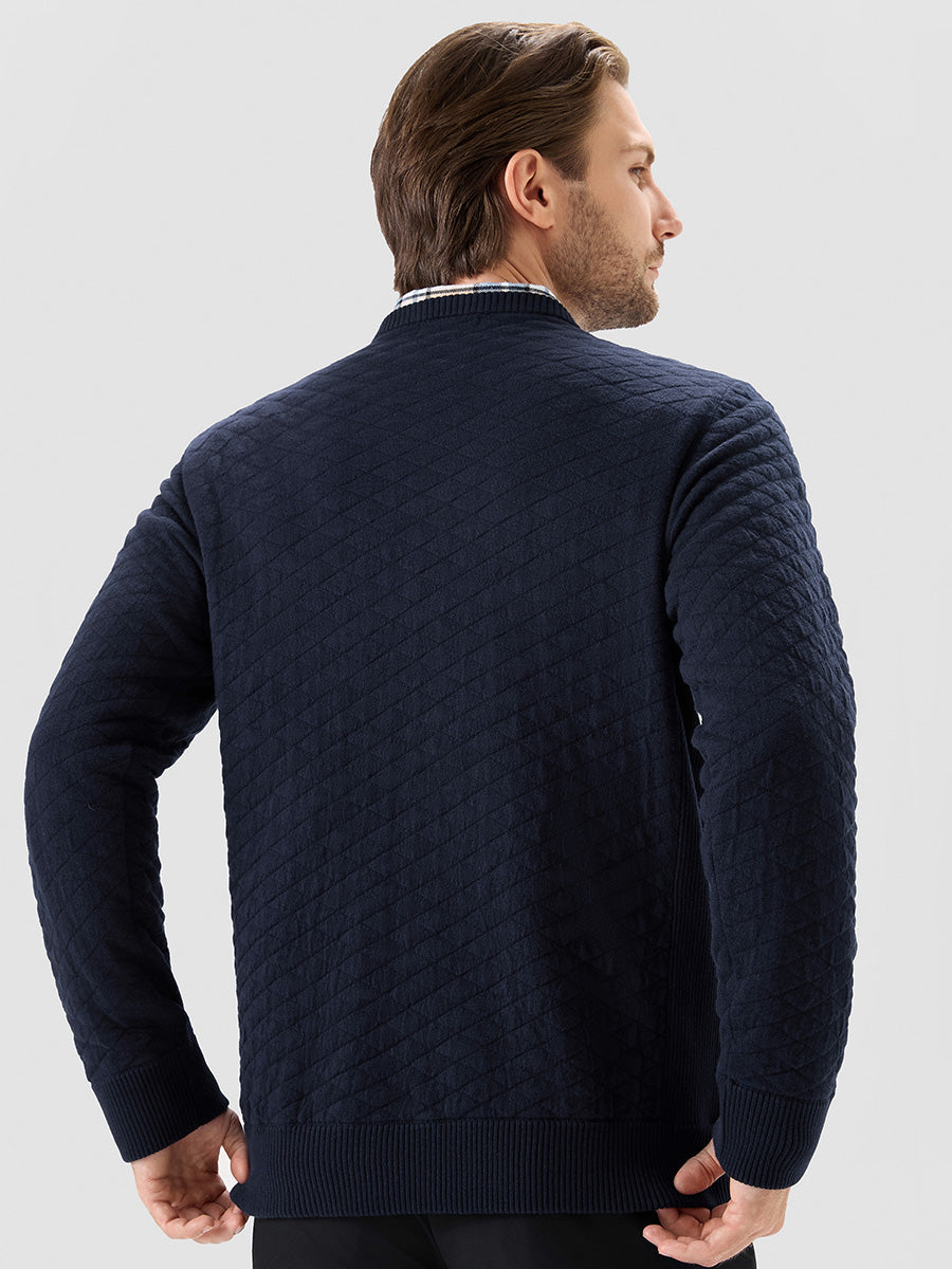Men's Heavyweight Cotton Knit Crew Neck Jumper – view 34