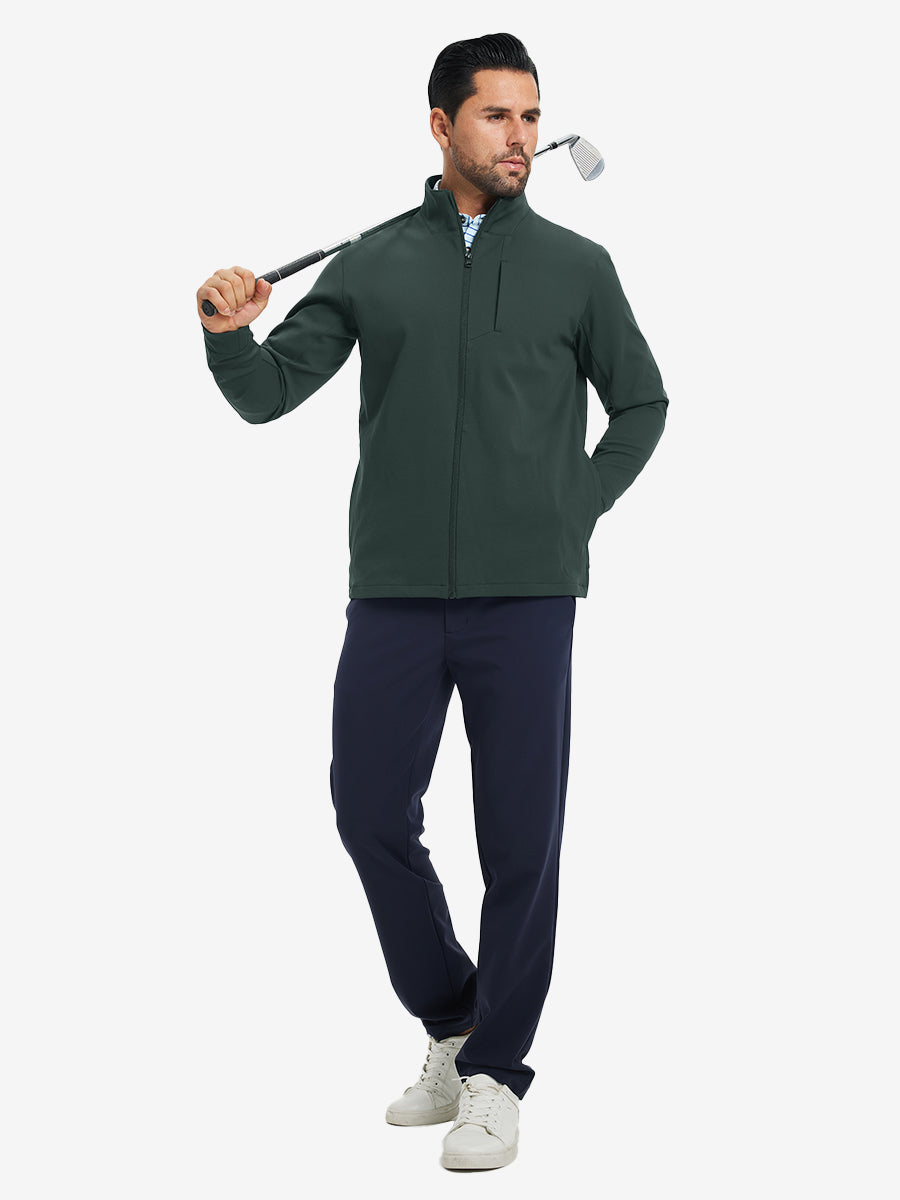 Men's Water-Resistant Hooded Zip-Up Golf Jacket – view 16