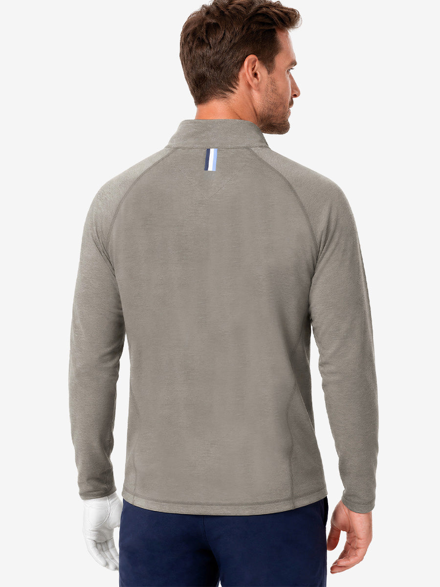 Men's Heather Athletic Quarter Zip Sweatshirt – view 4