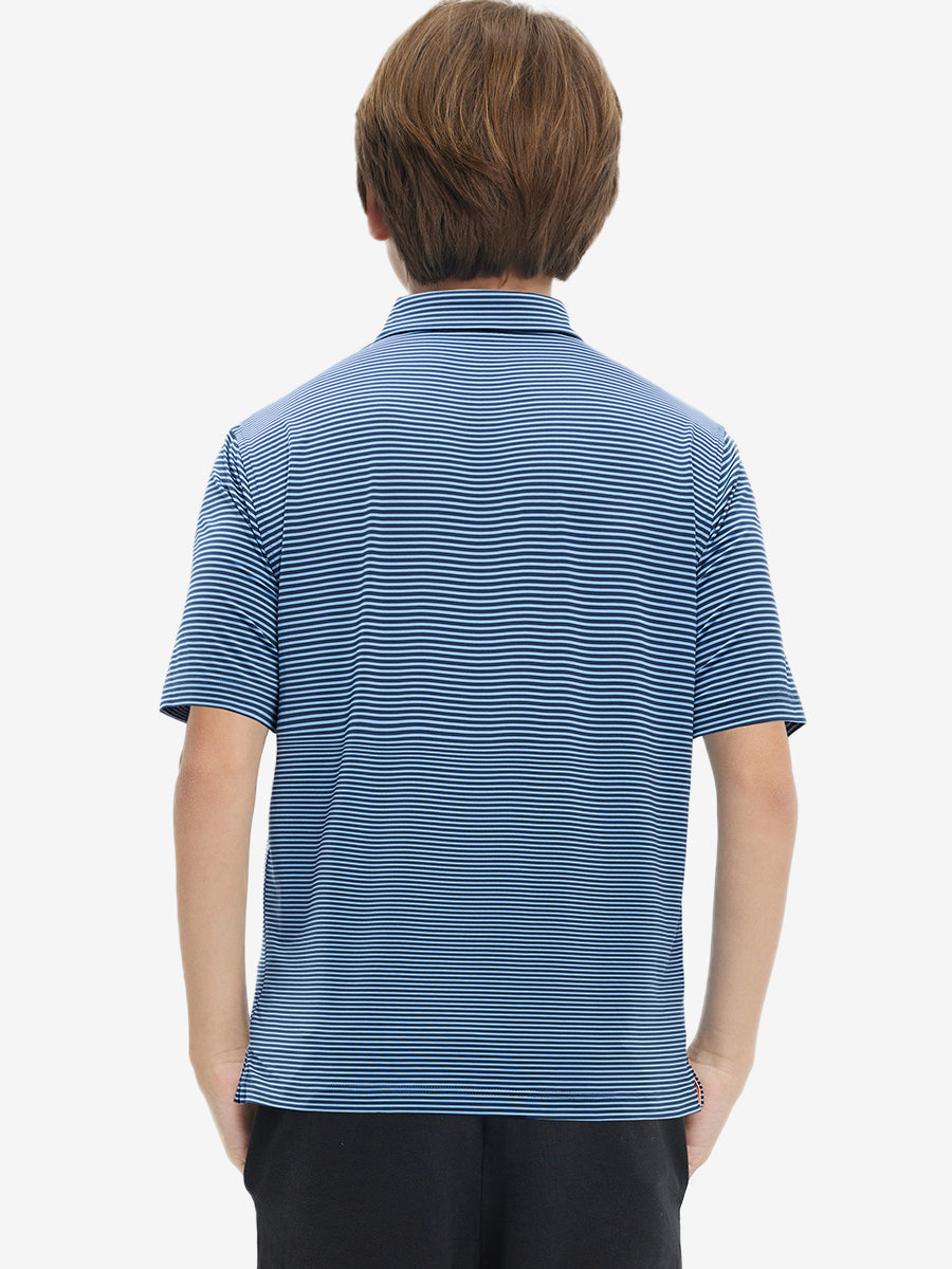 Youth Striped Performance Polo Shirt – view 24