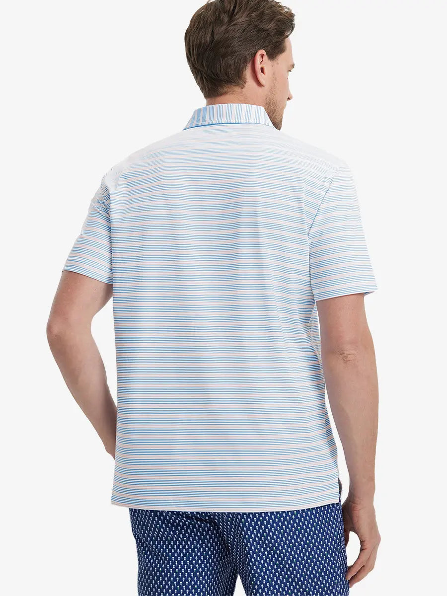 Men's Striped Golf Polo Shirt – view 10