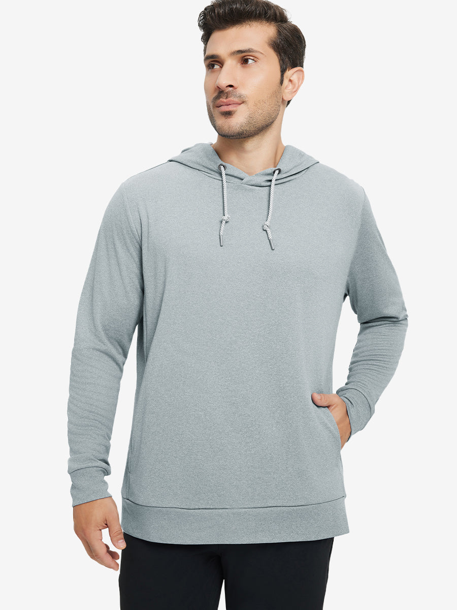 Men's Heather Pullover Hoodie with Two Pockets – view 4