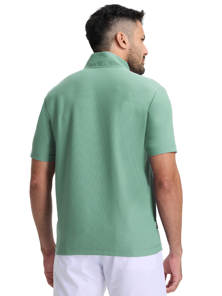 Men's Waffle Texture Quarter Zip Pullover – view 29