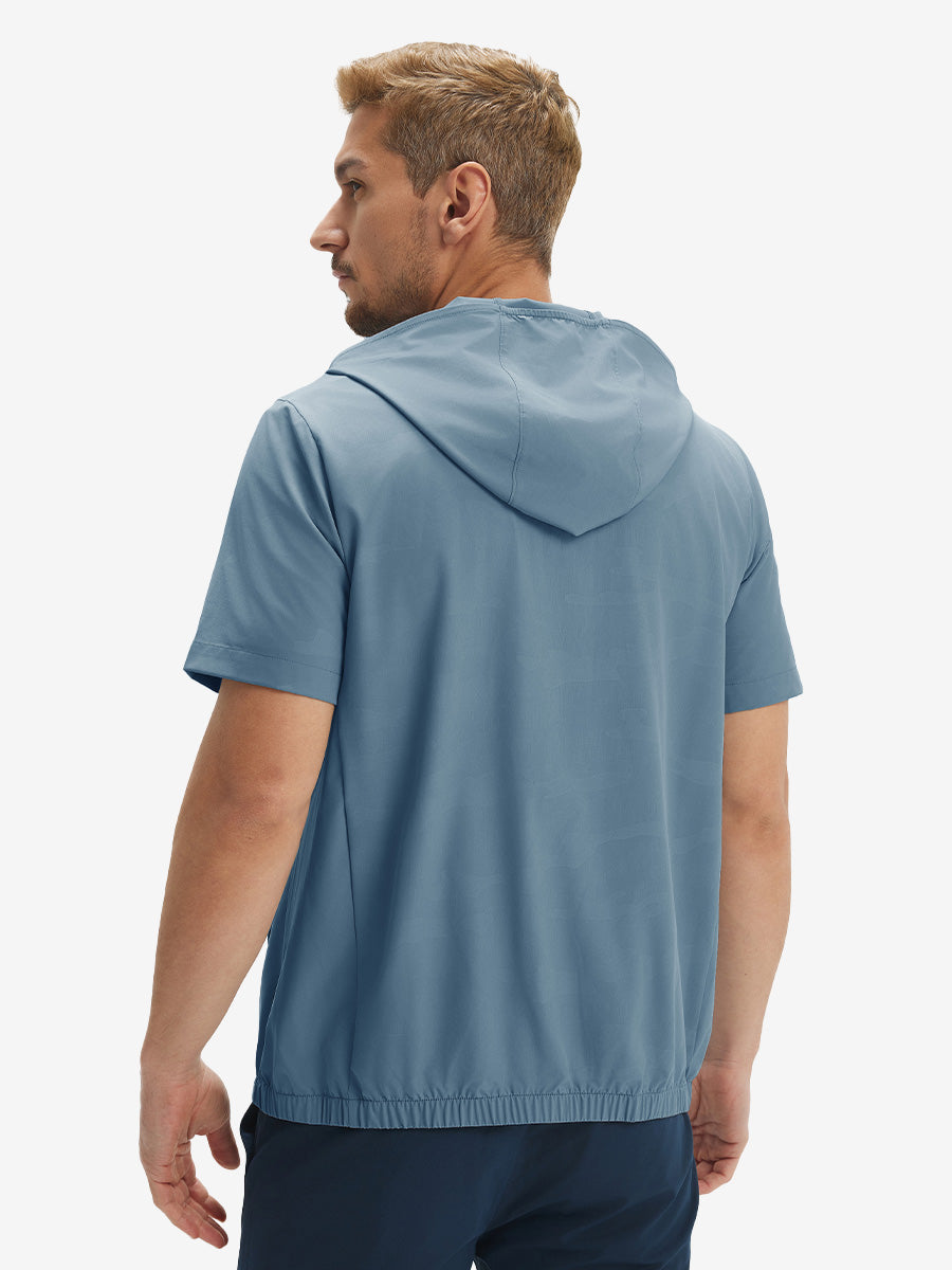 Men's Short Sleeve Quarter Zip Hoodie – view 5