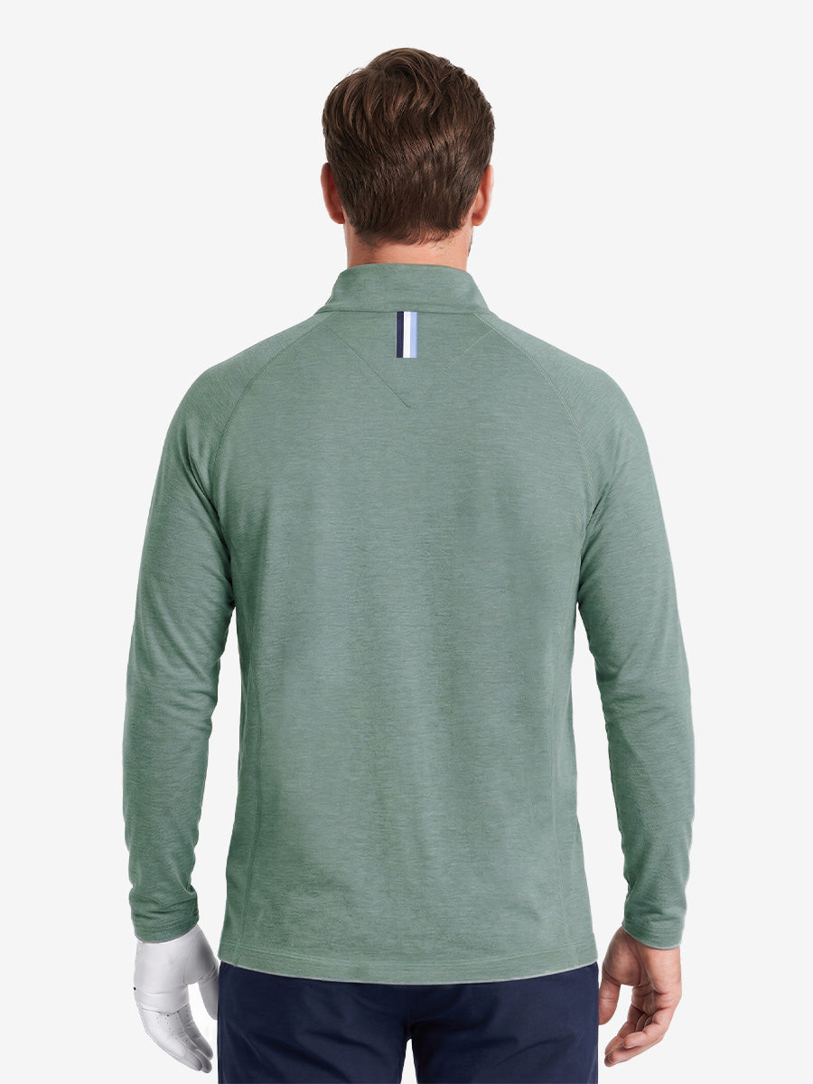 Men's Heather Athletic Quarter Zip Sweatshirt – view 11
