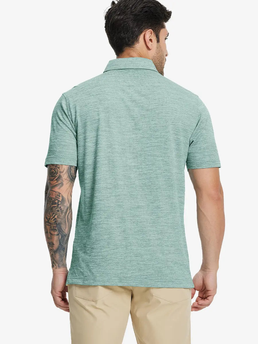 Men's Stretch Heather Golf Polo Shirt – view 5