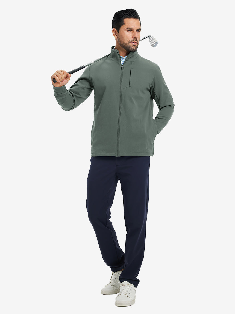 Men's Water-Resistant Hooded Zip-Up Golf Jacket – view 34