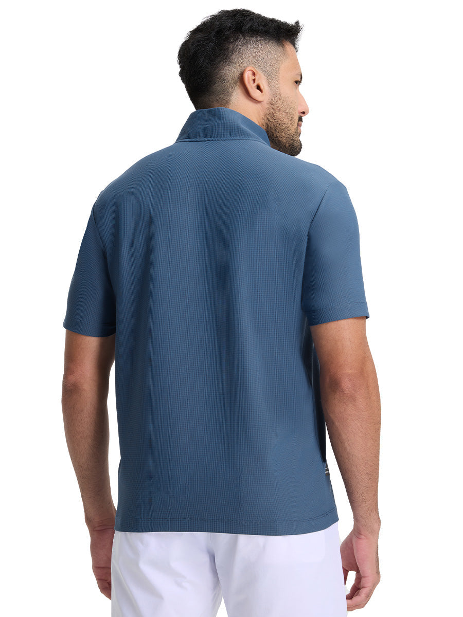 Men's Waffle Texture Quarter Zip Pullover – view 53