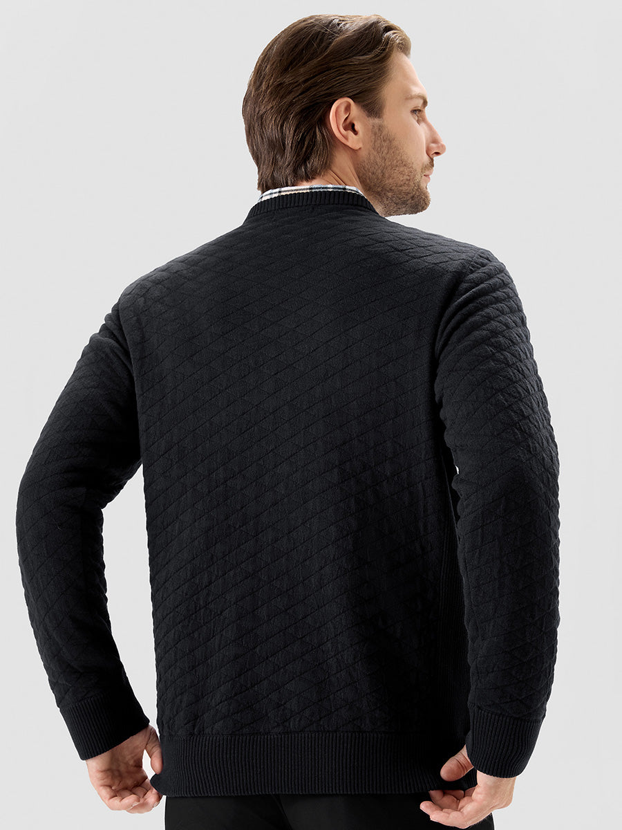 Men's Heavyweight Cotton Knit Crew Neck Jumper – view 14