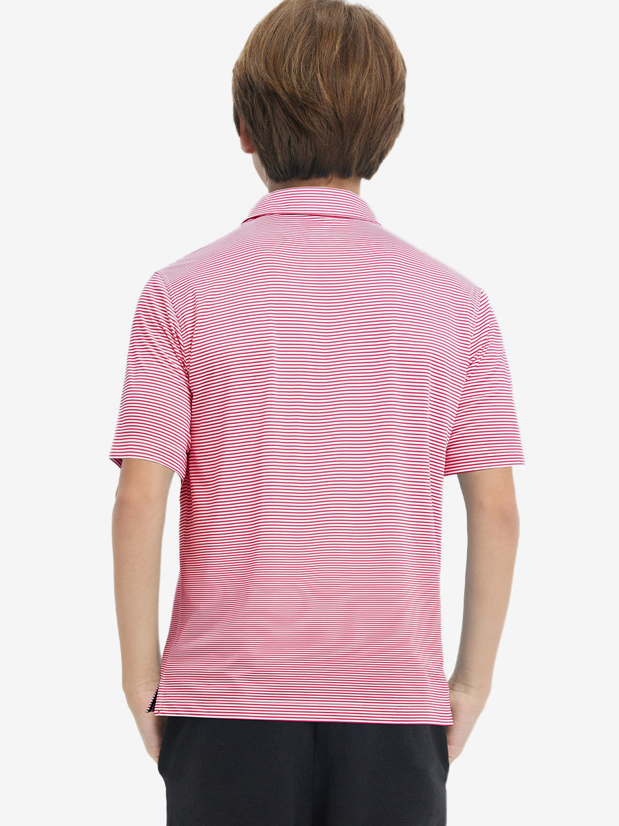 Youth Striped Performance Polo Shirt – view 36