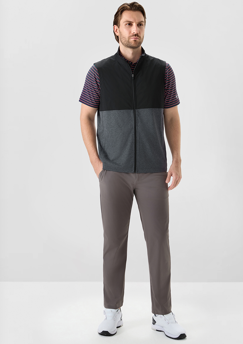Men's Colour Block Full-Zip Golf Gilet – view 13